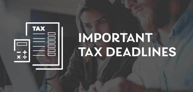 tax deadlines