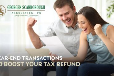 year-end transactions to boost your tax refund