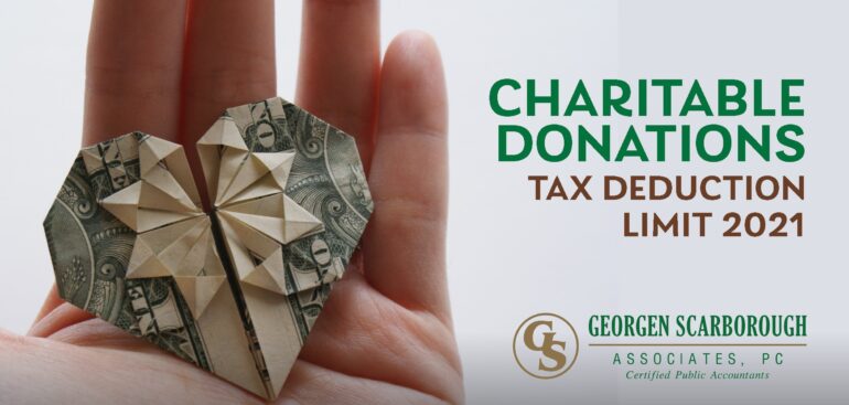 Charitable donations tax deduction limit 2021