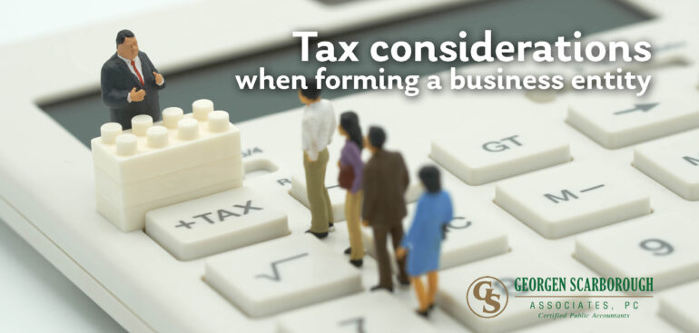 1-tax considerations wehn choosing a business entity
